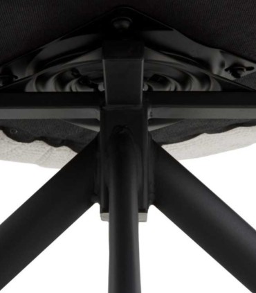 Pack 4 Sillas de Comedor Giratorias con Patas Metálicas Negras Xuan