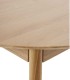 Mesa de Comedor Redonda Roble Natural Anura I, medida 100 cm