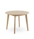 Mesa de Comedor Redonda Roble Natural Anura I, medida 100 cm