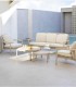 Sillón de Exterior Arena en Aluminio y Fibra Sintética Aurelia