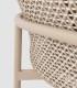 Sillón de Exterior Arena en Aluminio y Fibra Sintética Aurelia