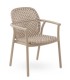 Sillón de Exterior de Aluminio y Fibra Sintética Trenzada con Apoyabrazos Aurelia