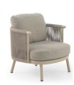 Sillón Lounge de Exterior con Cuerda Trenzada y Cojines Hidrófugos Denia