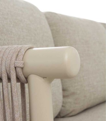 Sillón Lounge de Exterior con Cuerda Trenzada y Cojines Hidrófugos Denia