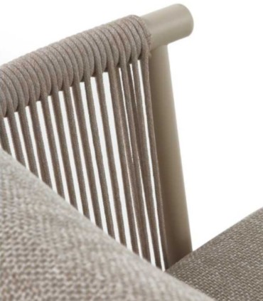 Sillón Lounge de Exterior con Cuerda Trenzada y Cojines Hidrófugos Denia