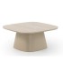 Mesa de Centro de Exterior con Tablero Cerámico Travertino Denia