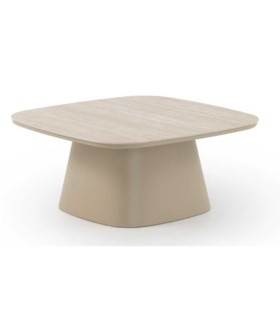 Mesa de Centro de Exterior con Tablero Cerámico Travertino Denia