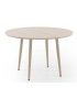 Mesa de Comedor Redonda de Exterior con Cerámica Travertino Denia