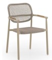 Silla de Jardín y Terraza de Aluminio con Cuerda Trenzada Denia