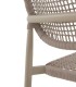 Silla de Jardín y Terraza de Aluminio con Cuerda Trenzada Denia