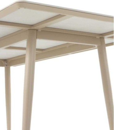 Mesa de Comedor Exterior Cerámica Travertino Denia