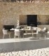 Mesa de Comedor Exterior Cerámica Travertino Denia