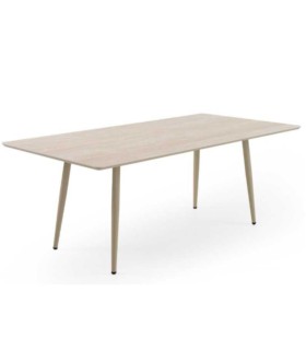 Mesa de Comedor Exterior Cerámica Travertino Denia