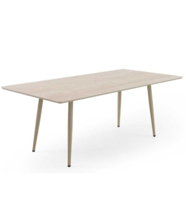Mesa de Comedor Exterior Cerámica Travertino Denia