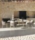 Sillón de Exterior de Aluminio con Cuerda y Cojines Desenfundables Denia