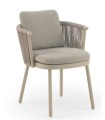 Sillón de Exterior de Aluminio con Cuerda y Cojines Desenfundables Denia