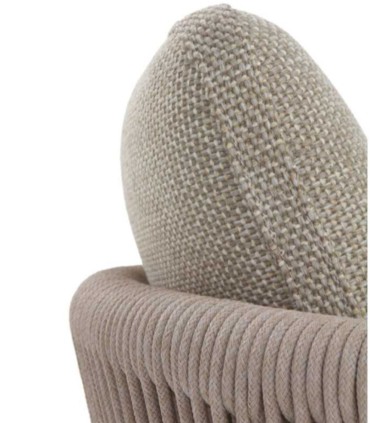 Sillón de Exterior de Aluminio con Cuerda y Cojines Desenfundables Denia