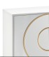 Aparador Moderno Blanco con Cristal Espejado y Detalles Dorados Fenix