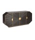 Aparador Negro de Madera con Detalles Dorados Nero
