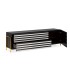 Mueble TV Monza de Cristal Blanco y Negro Alexia