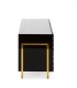 Mueble TV Monza de Cristal Blanco y Negro Alexia