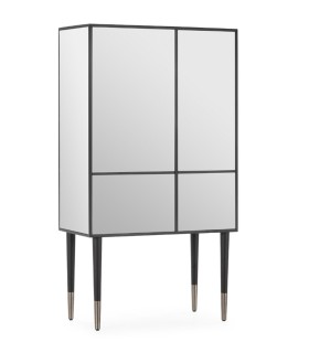 Mueble Bar de Cristal Espejado Eclipse