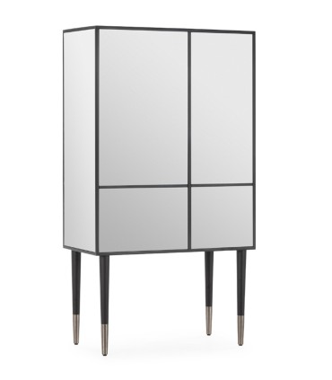 Mueble Bar de Cristal Espejado Eclipse