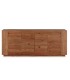 Aparador de Madera de Mango Natural 4 Puertas con Esquinas Redondeadas Mirta