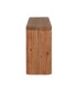 Aparador de Madera de Mango Natural 4 Puertas con Esquinas Redondeadas Mirta