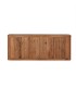 Aparador de Madera de Mango Natural 4 Puertas con Esquinas Redondeadas Mirta