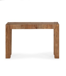 Consola de Entrada de Madera Maciza de Pino Recuperado Estilo Rústico Carles
