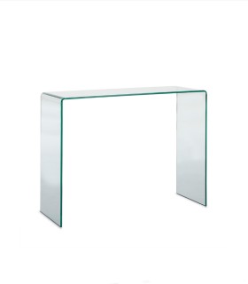 Consola de Entrada de Cristal Curvado Felix