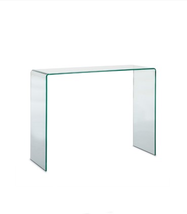 Consola de Entrada de Cristal Curvado Felix