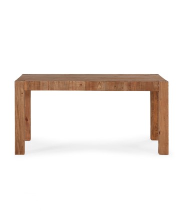 Mesa de Comedor de Madera de Pino Recuperado Leoncio