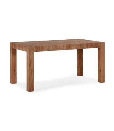 Mesa de Comedor de Madera de Pino Recuperado Leoncio