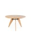 Mesa de Comedor Redonda de Madera Natural Ossu
