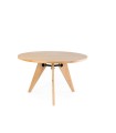 Mesa de Comedor Redonda de Madera Natural Ossu