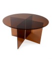 Mesa de Comedor Redonda de Vidrio Templado Eryndor