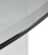 Mesa de Comedor Redonda de Vidrio Templado Eryndor