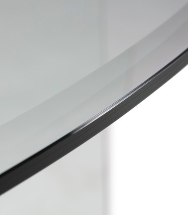 Mesa de Comedor Redonda de Vidrio Templado Eryndor