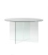 Mesa de Comedor Redonda de Vidrio Templado Eryndor