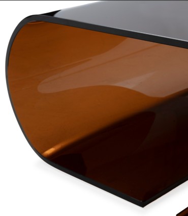 Mesa de Centro de Vidrio Curvado Elsa