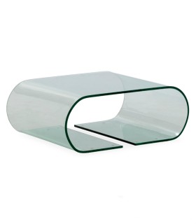 Mesa de Centro de Vidrio Curvado Elsa