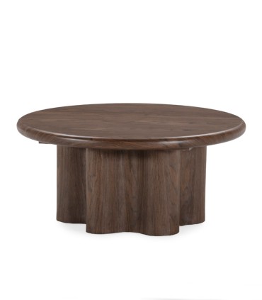 Mesa de Centro Redonda de Chapa de Álamo Zoilan