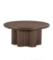 Mesa de Centro Redonda de Chapa de Álamo Zoilan