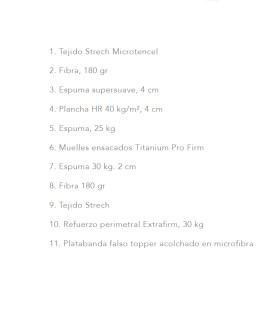 Colchón Premium de Muelles Ensacados Titanium Pro Firm Berluty