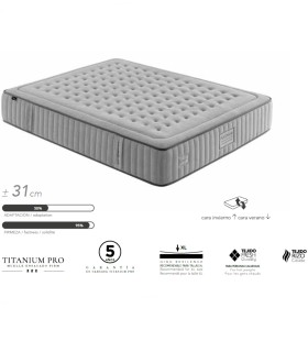 Colchón Premium de Muelles Ensacados Titanium Pro Extrafirm Platinium