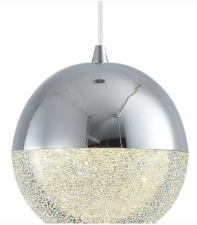 Lámpara Colgante LED Cromada Elmer