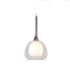 Lámpara Colgante 1 Luz E14 Cromada con Cristal Opal Luxury, color transparente