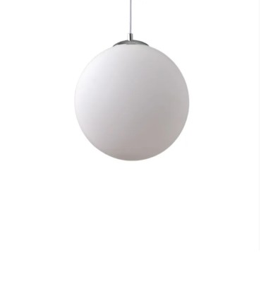 Lámpara Colgante de Cristal Opal Blanco Merien